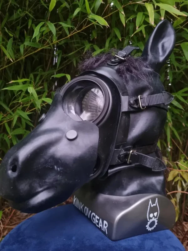 Zanzariera A Cuffia Per Cavalli HKM 3387 - Nero, Cotone, Protezione Da Mosche E Insetti - Foto 11