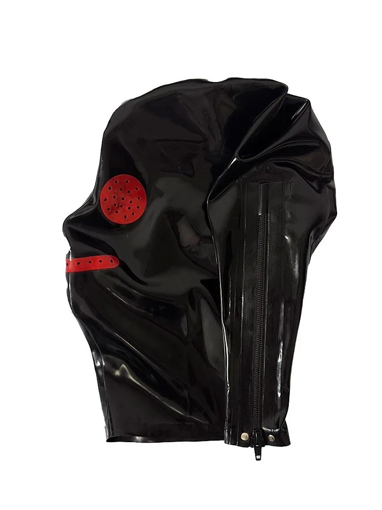 HJ1281-2.webp Latex Mask Hood with Mesh Eyes and Mouth