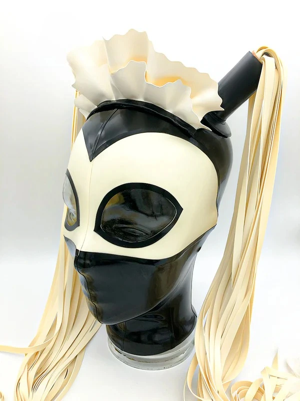 HJ1411-1.webp Latex Maid alien pigtails Hood