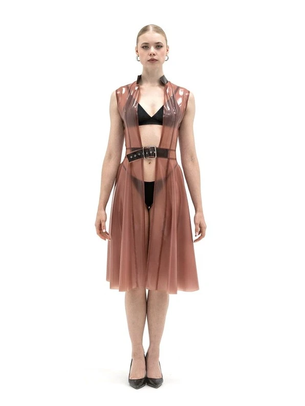 HJ1423-2.webp Latex Cape Sleeveless Cloak For Women