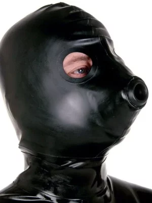 Latex G-HOOD with Built-In Respirator & Eyes Holes