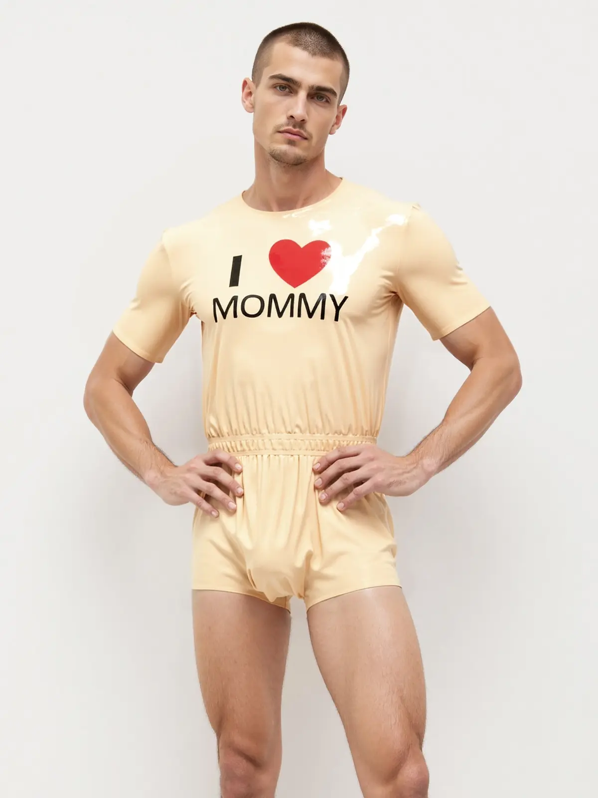 KKP234-1.webp Latex Mommys Boy Neck Entry Sleepsuit For Men