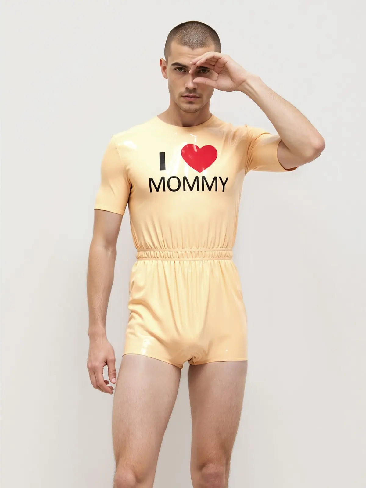 KKP234-3.webp Latex Mommys Boy Neck Entry Sleepsuit For Men