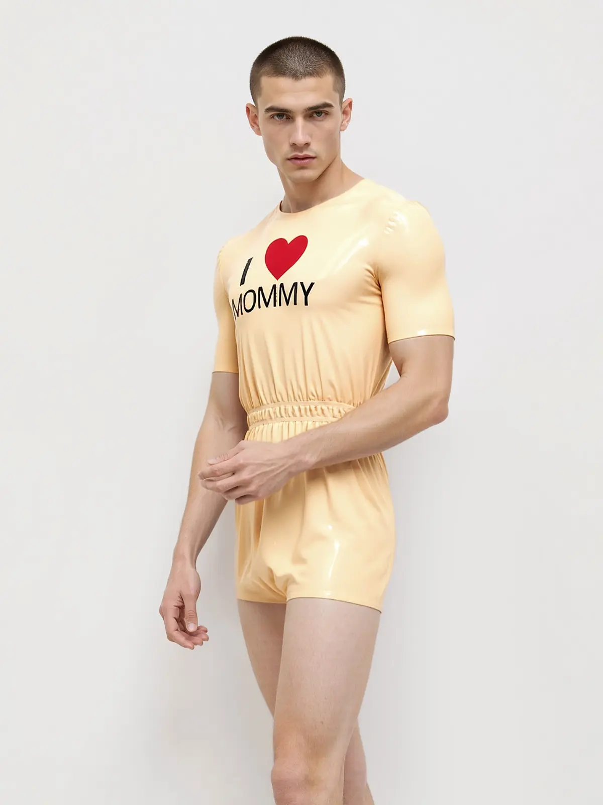 KKP234-4.webp Latex Mommys Boy Neck Entry Sleepsuit For Men