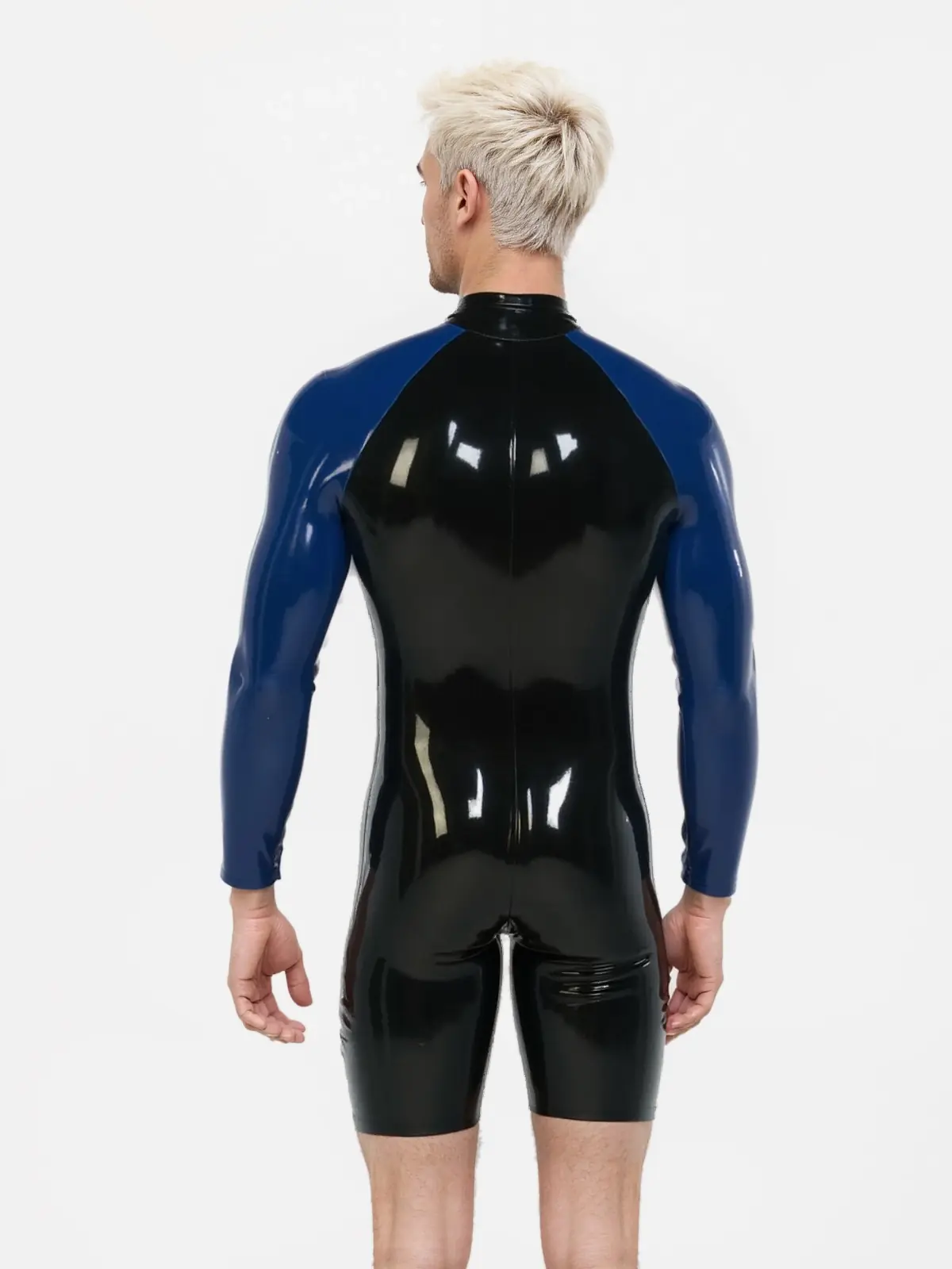 YDL73-1.webp Latex High Neck Bodysuit With Long Sleeves For Men