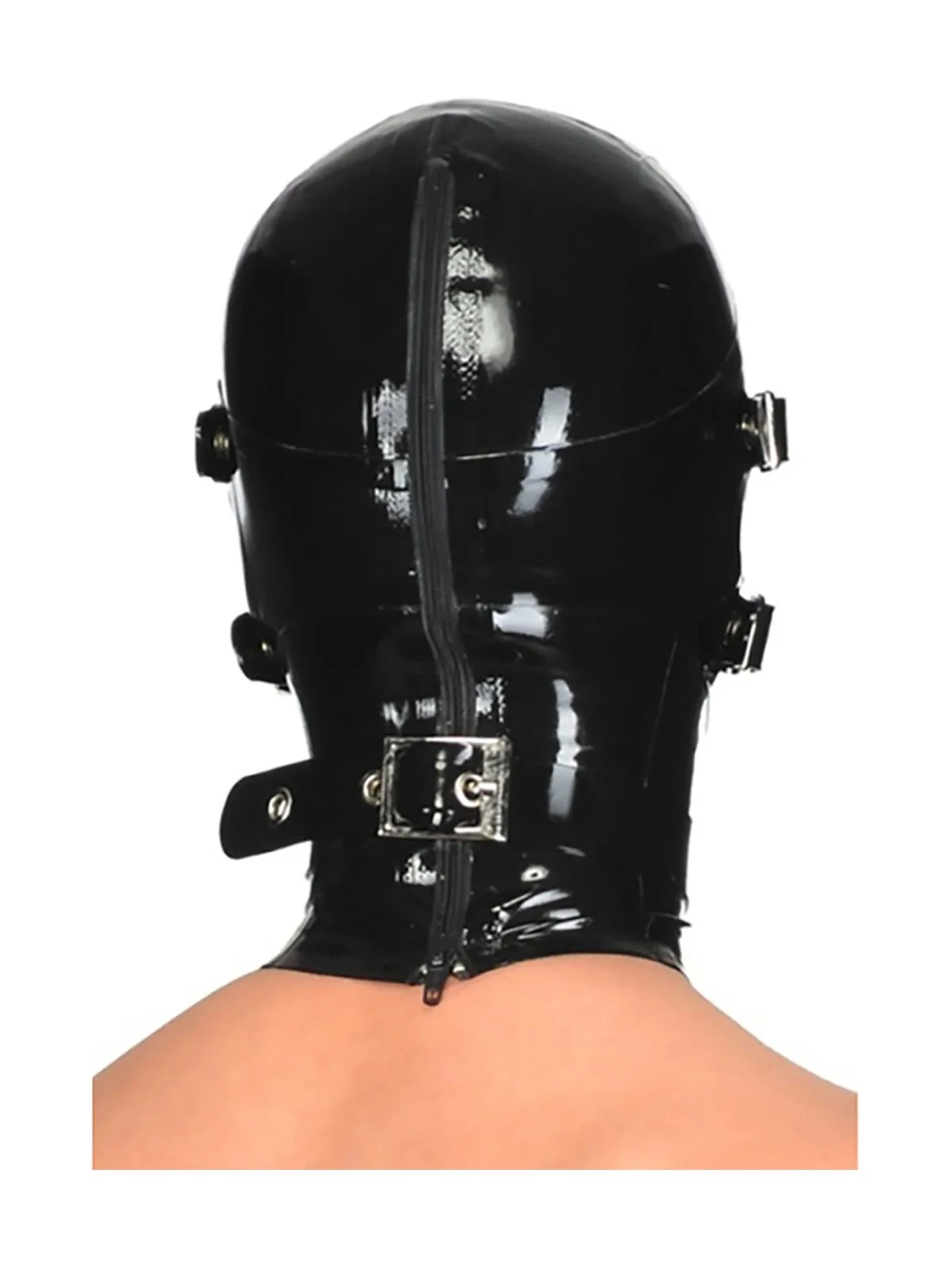 HJ2025-2.webp Latex Mask Fetish Hood Full Cover