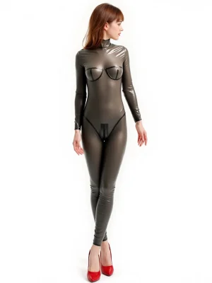 Latex Full Catsuit Back Zipper