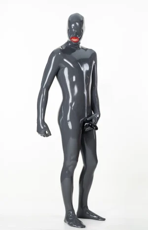 Latex Mens Express Pass 2-Condoms + Penis Sheath Catsuit