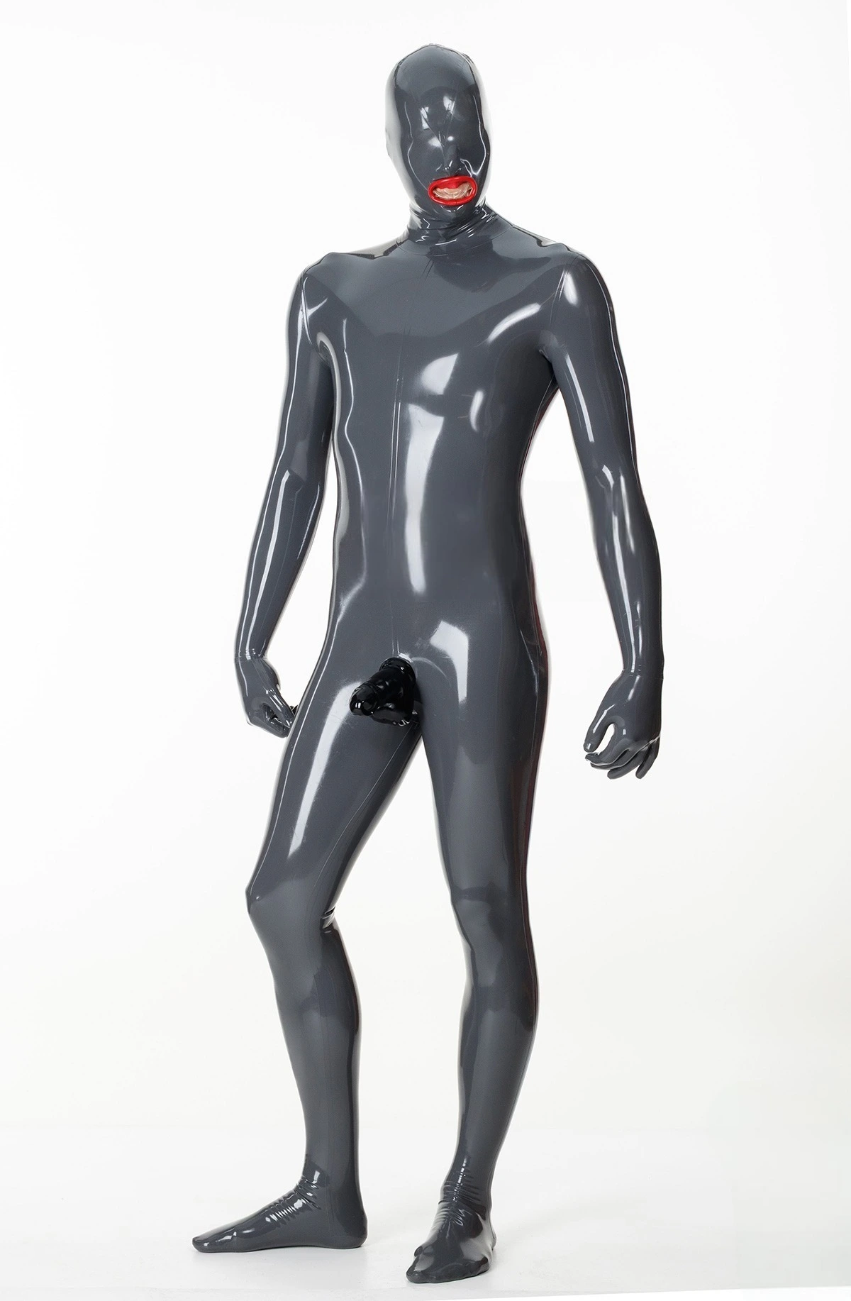 HJ1446-2.webp Latex Mens Express Pass 2-Condoms + Penis Sheath Catsuit