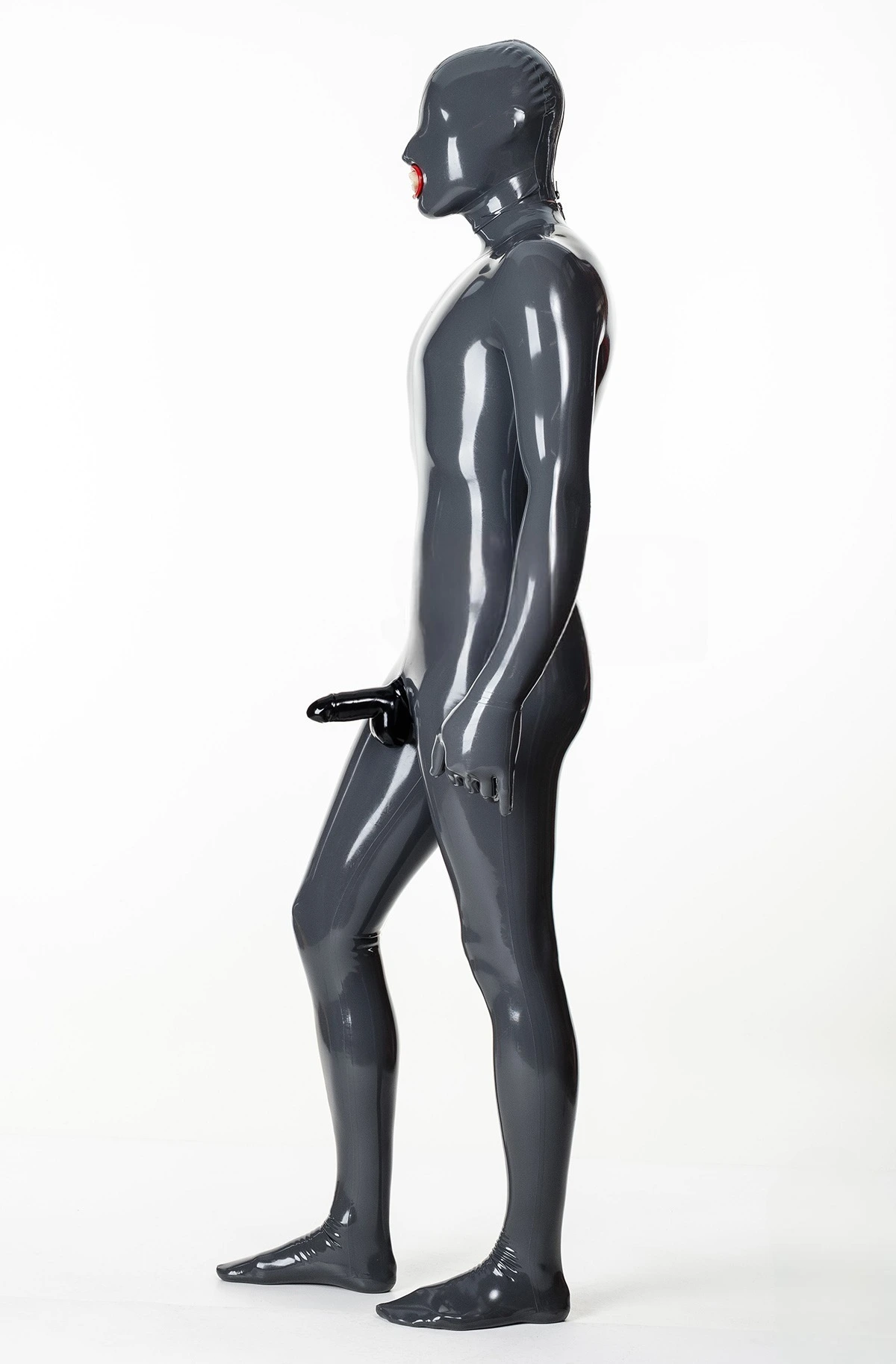 HJ1446-4.webp Latex Mens Express Pass 2-Condoms + Penis Sheath Catsuit