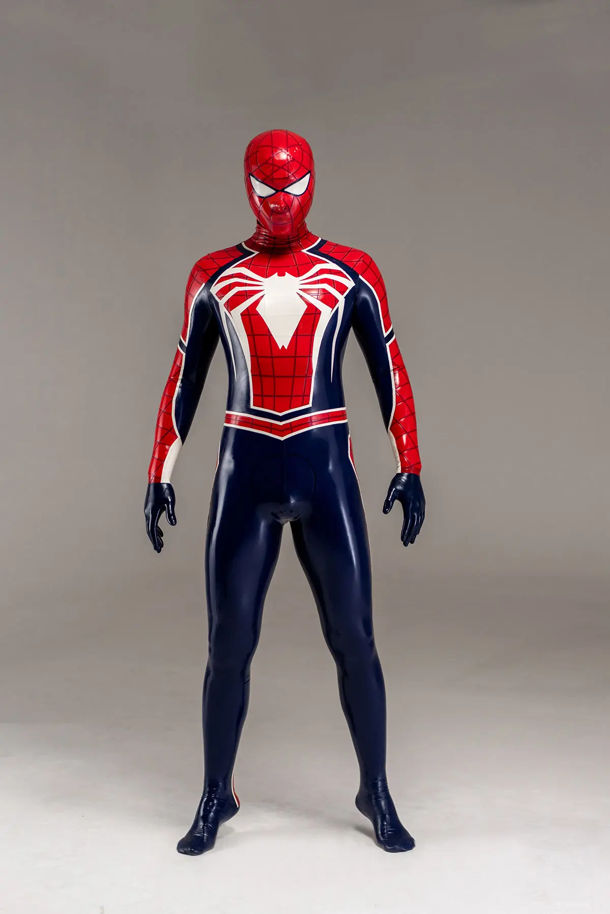 KKP70-3.webp Latex Male Spidey Two Latex Costume Catsuit