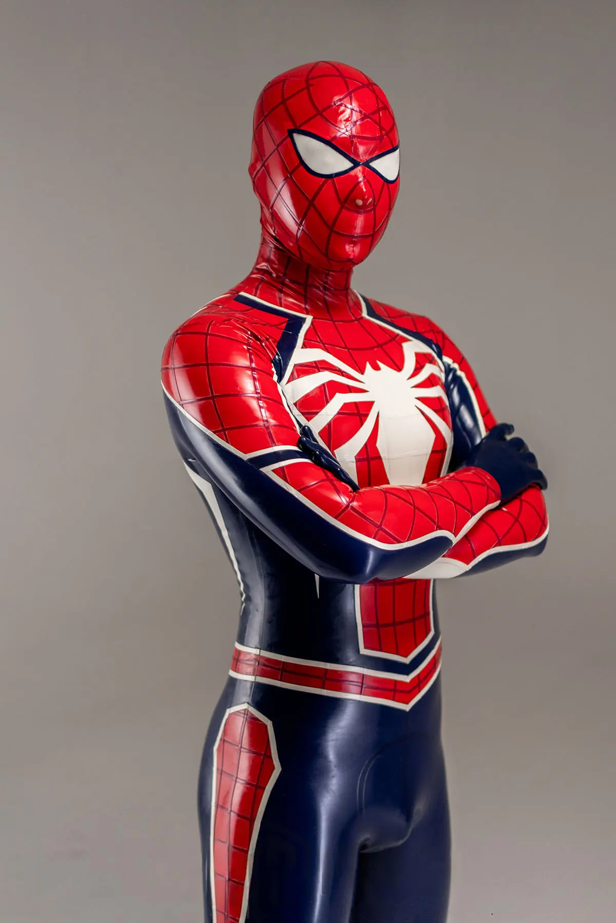 KKP70-4.webp Latex Male Spidey Two Latex Costume Catsuit