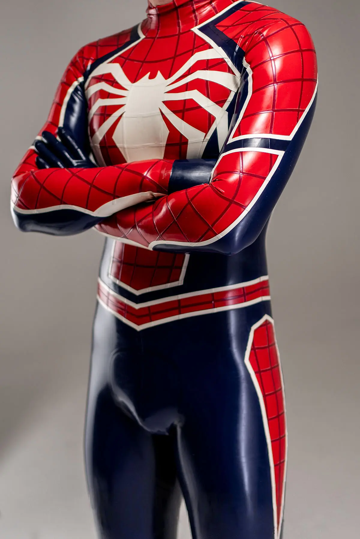 KKP70-5.webp Latex Male Spidey Two Latex Costume Catsuit
