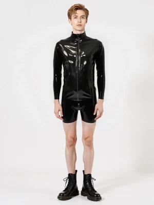 Top t-shirt Jacket zip Tomy latex