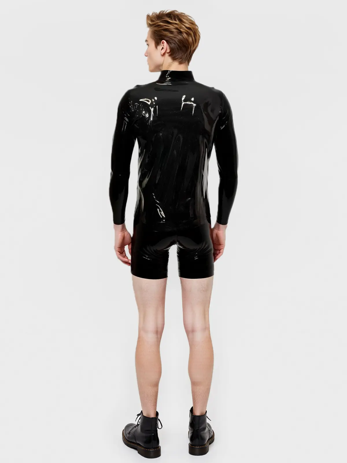 LMB581-5.webp Top t-shirt Jacket zip Tomy latex