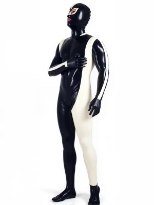 Latex Mens Transparent Torso Catsuit