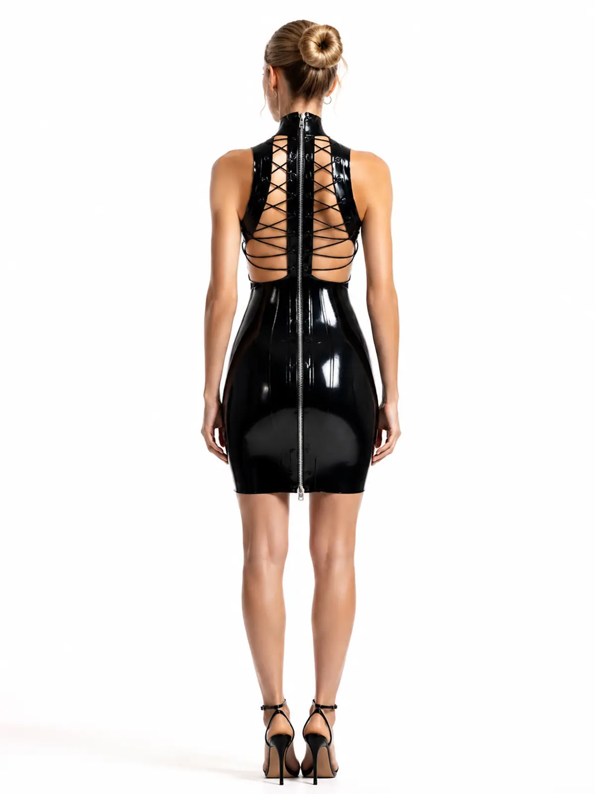 LMB11-2.webp Sexy sleeveless latex dress