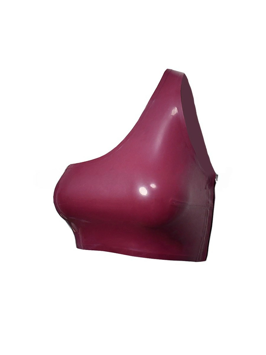 ZM22-2.webp Latex Halter Neck Bustier Top