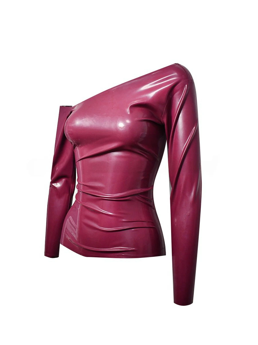 ZM31-3.webp Latex Woman long sleeved off shoulder top