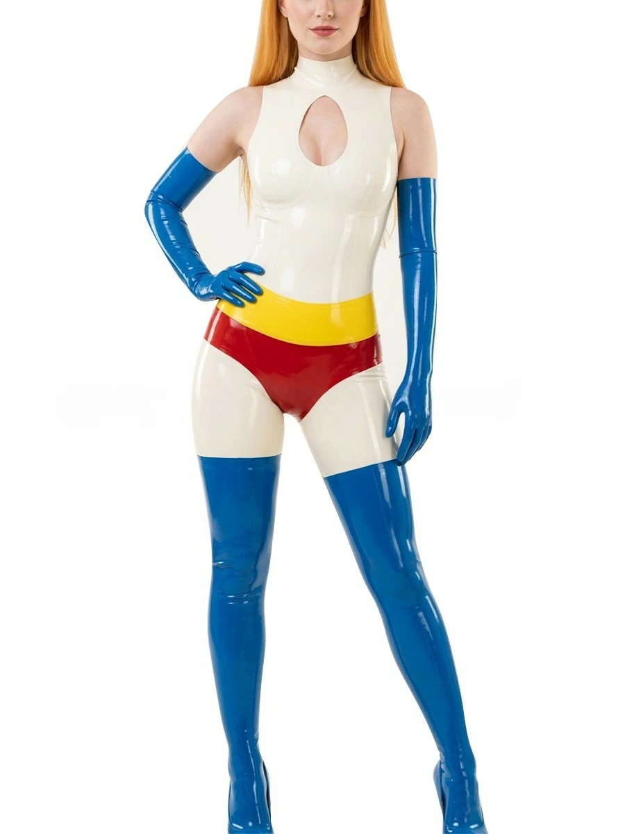 ZM33-1.webp Latex Superman-Themed Color-Block Cosplay