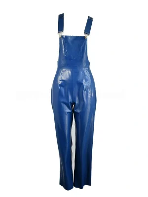 Latex Matcha Green Color-Block Catsuit