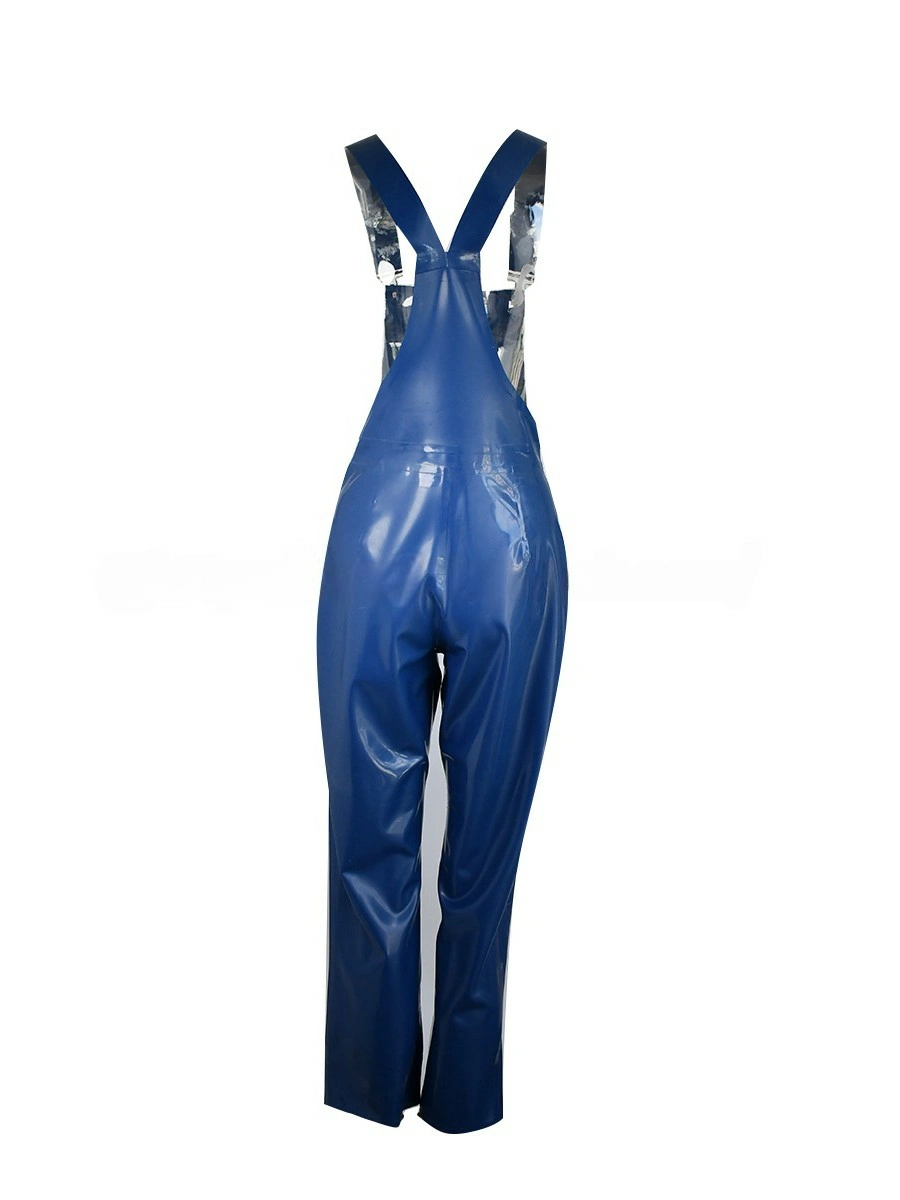 ZM35-3.webp Latex Royal Blue Cargo-Style Overalls