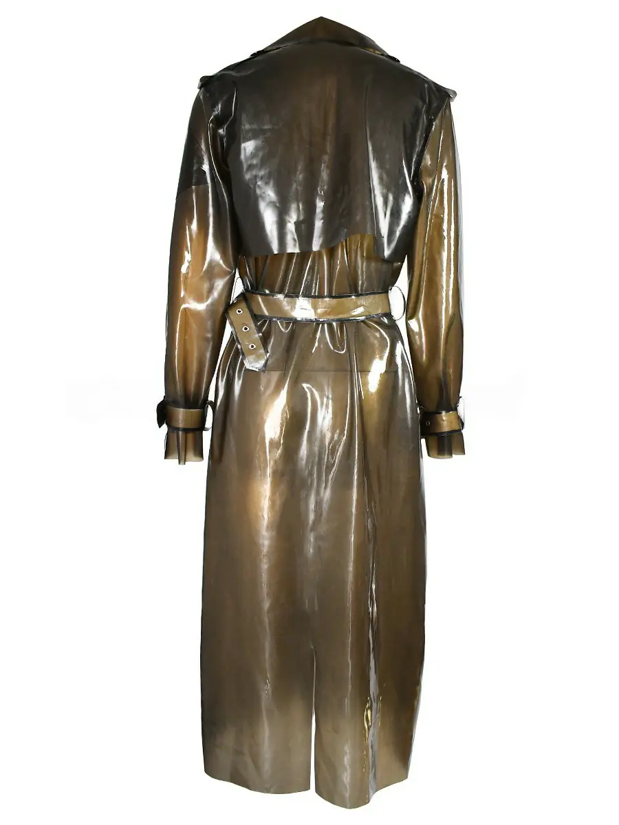ZM4-5.webp Latex Double-Breasted Long Trench Coat