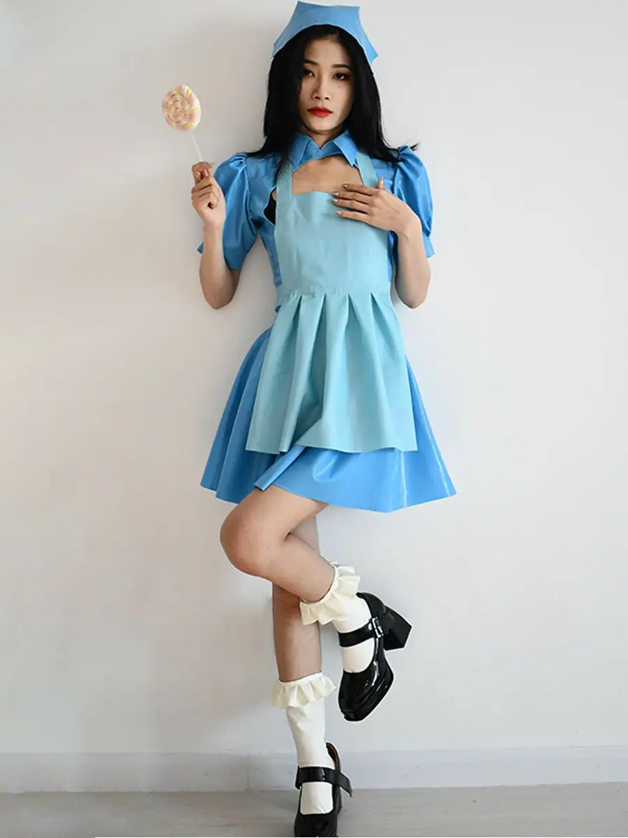 ZM56-3.webp Latex Alice-Inspired Maid Dress