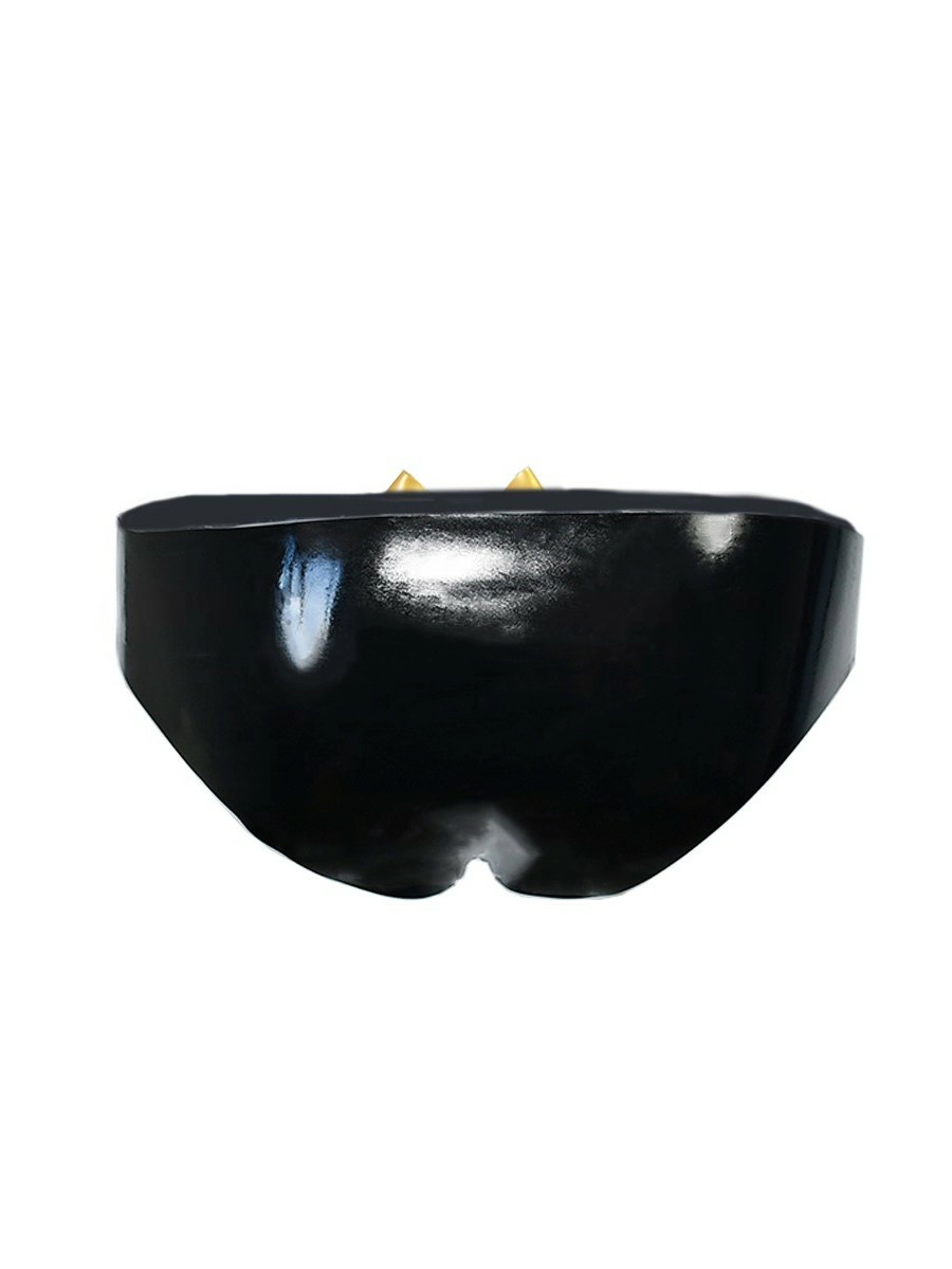 ZM69-2.webp Latex Black Low-Rise Briefs with Gold Bow