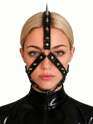 Latex The Mohawk Head Harness