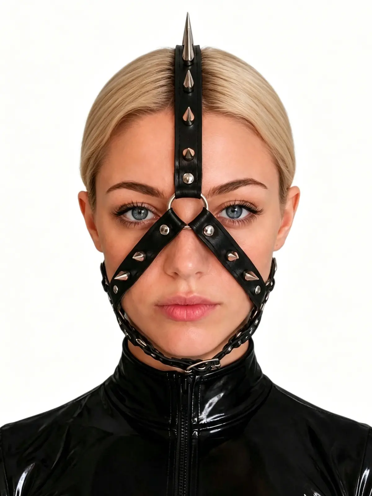 HJ2580-1.webp Latex The Mohawk Head Harness