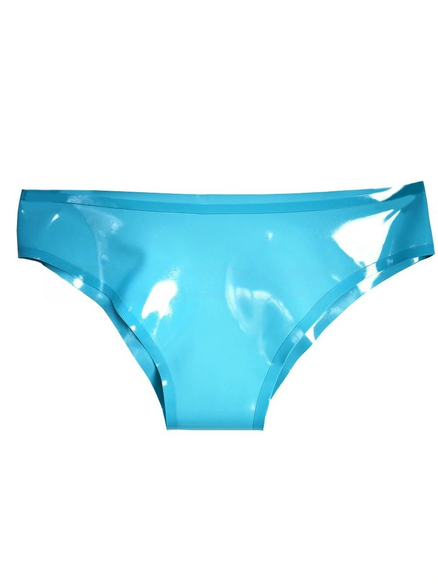 ZM71-5.webp Latex Sky Blue Two-Piece Set: One-Shoulder Top + Briefs