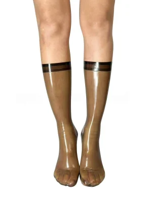 Latex toe separator short socks