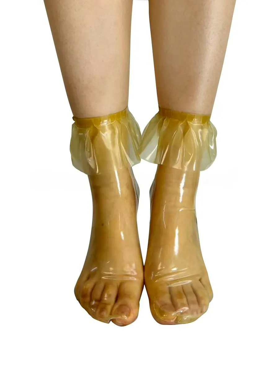 ZM79-1.webp Latex Transparent Ankle Socks with Ruffle Trim