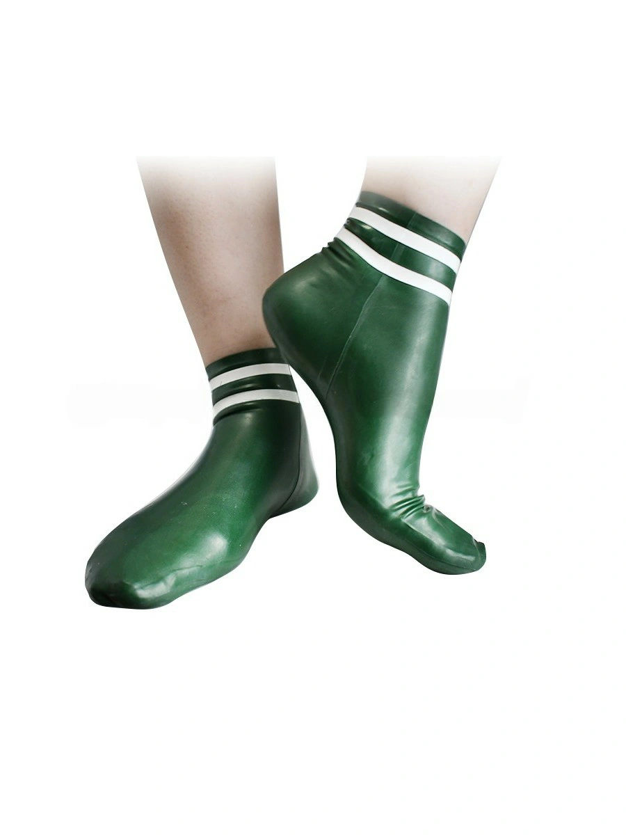 ZM81-2.webp Latex Ankle Socks with White Stripes