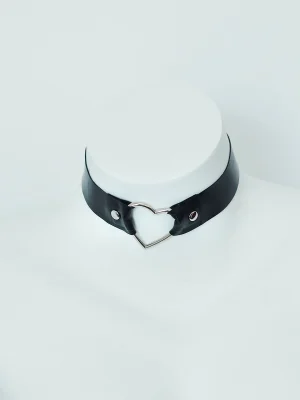 Latex Red Choker with Bow Detail