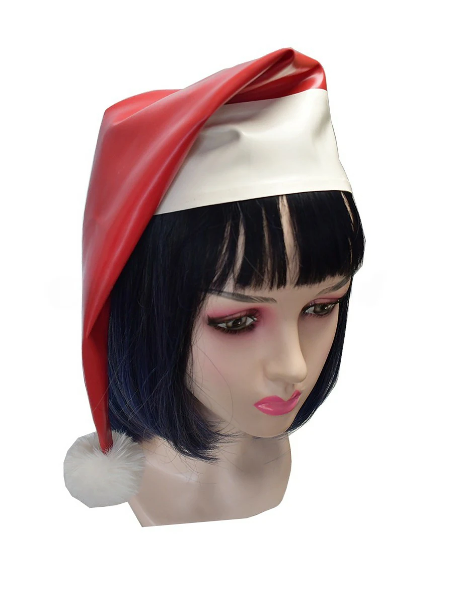 ZM94-1.webp Latex Red & White Santa Hat