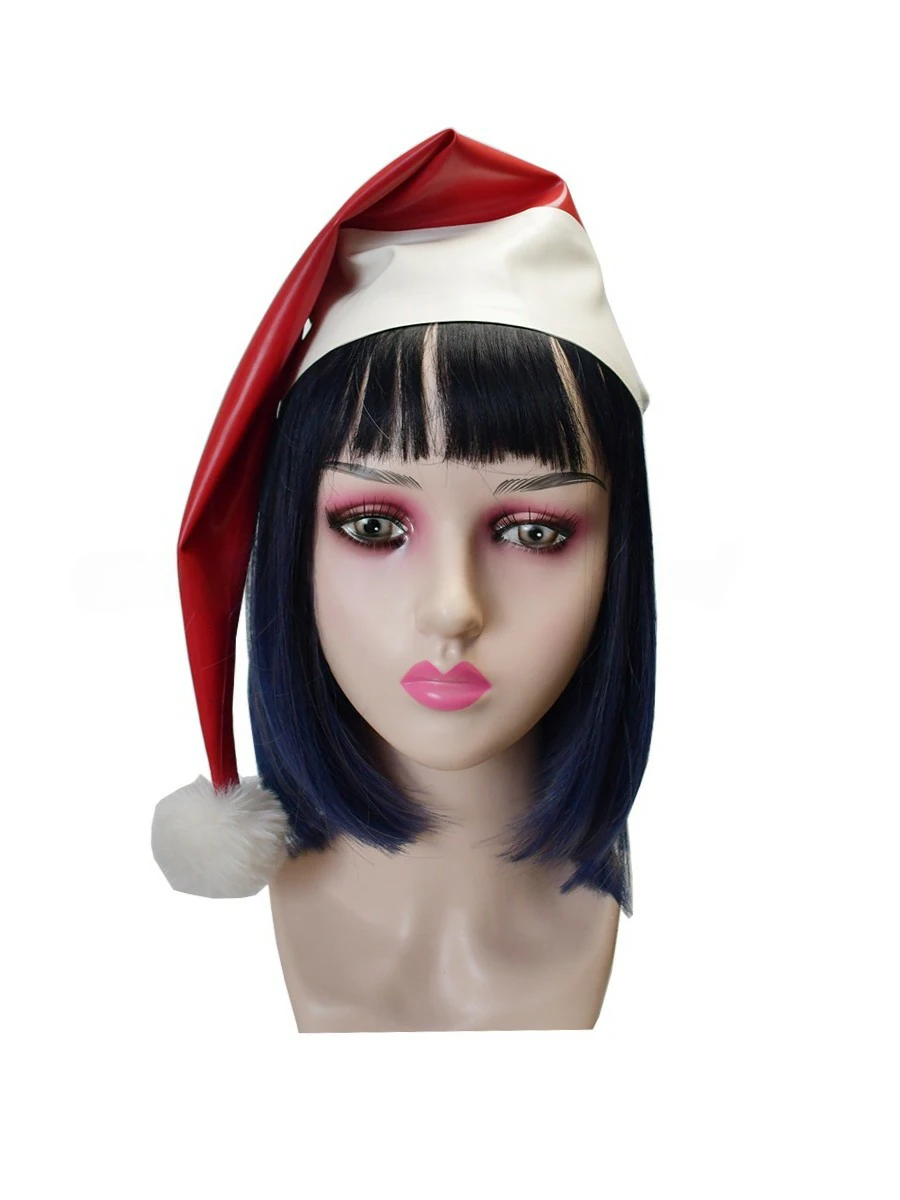 ZM94-2.webp Latex Red & White Santa Hat