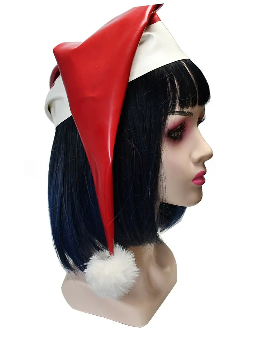 ZM94-3.webp Latex Red & White Santa Hat