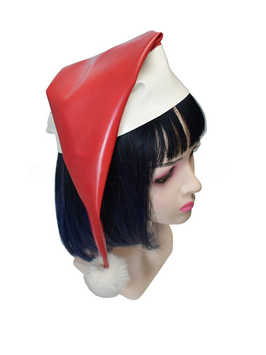 ZM94-4.webp Latex Red & White Santa Hat
