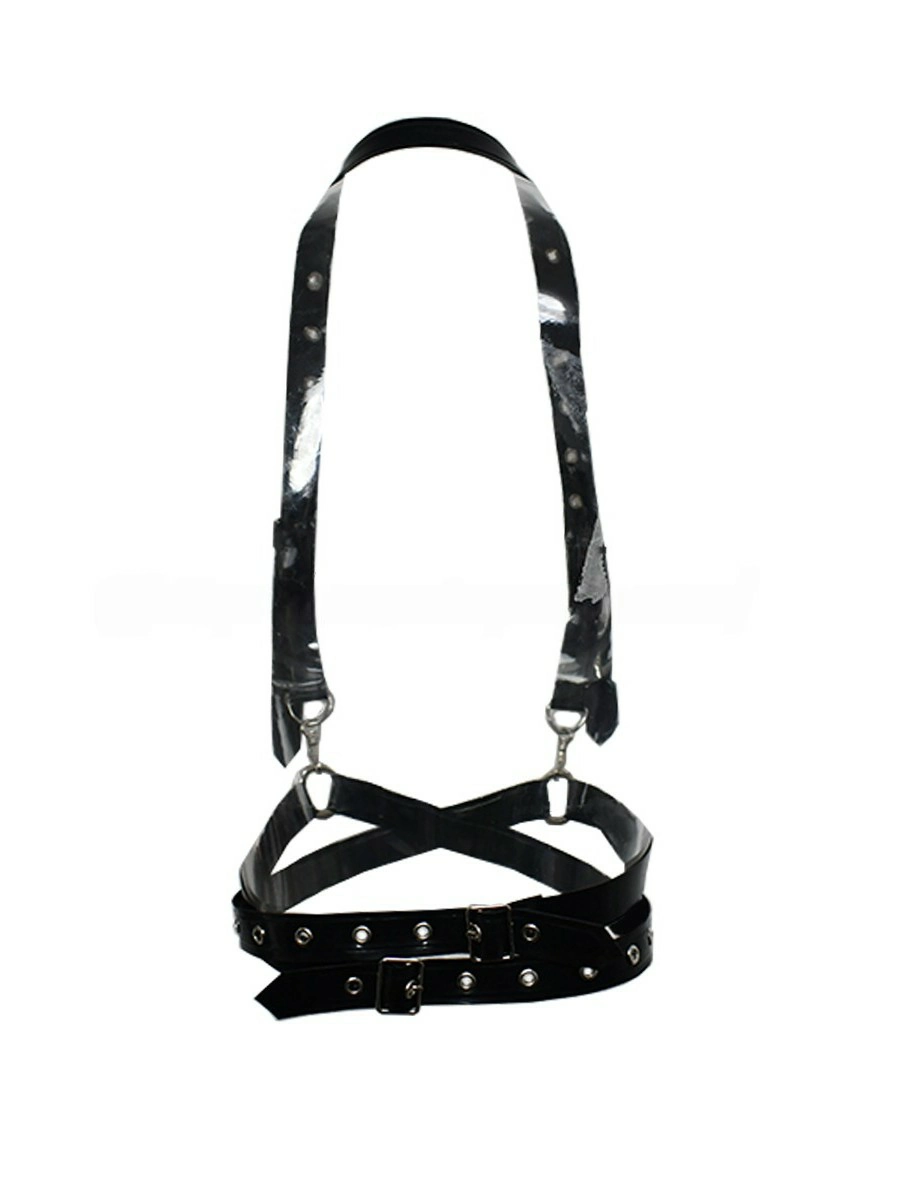 ZM95-2.webp Latex Black Adjustable Harness