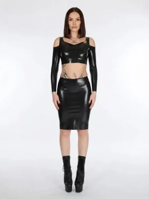 Latex The Erica Open Sleeve Top