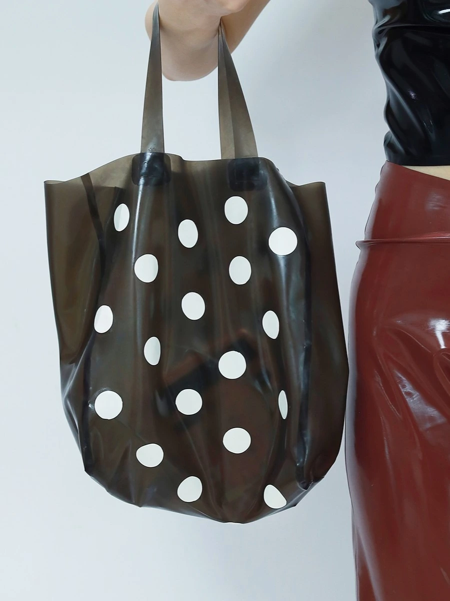 HJ2679-1.webp Latex Polka Dot handbag